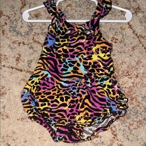 Bums & Roses Neon Animal Print Romper